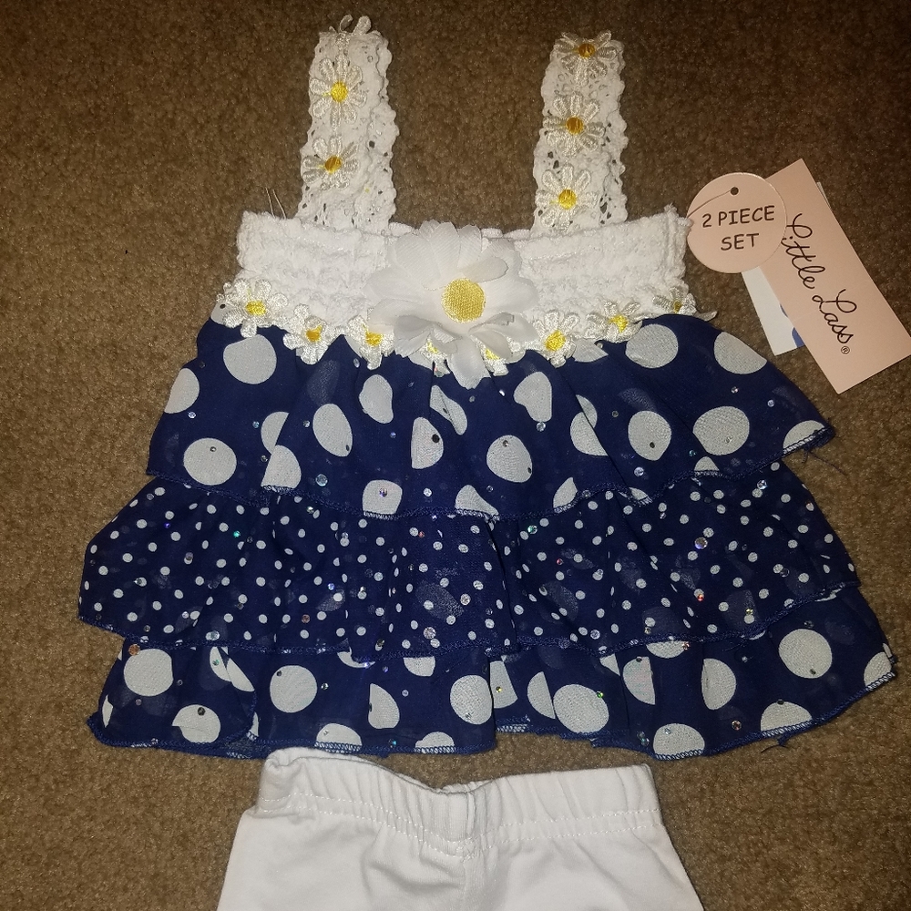 2pc 6mts Little Lass spring outfit